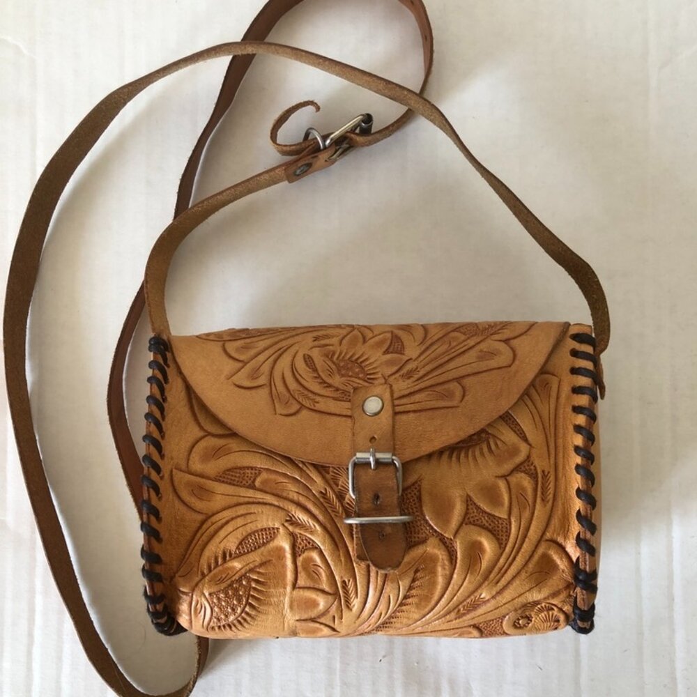 Mexican Handwork Leather Mini Bag
